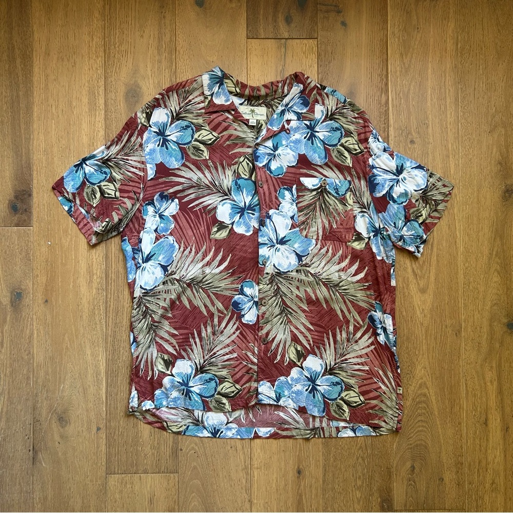 Island Shores, Vintage Rayon SS Button Up